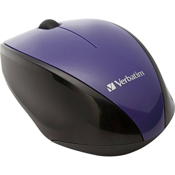 Verbatim Wireless Multitrac Blue Led Mouse Purple 97994
